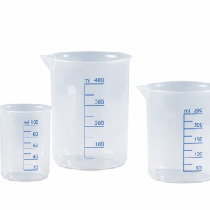 griffin beakers, pp, molded blue graduations